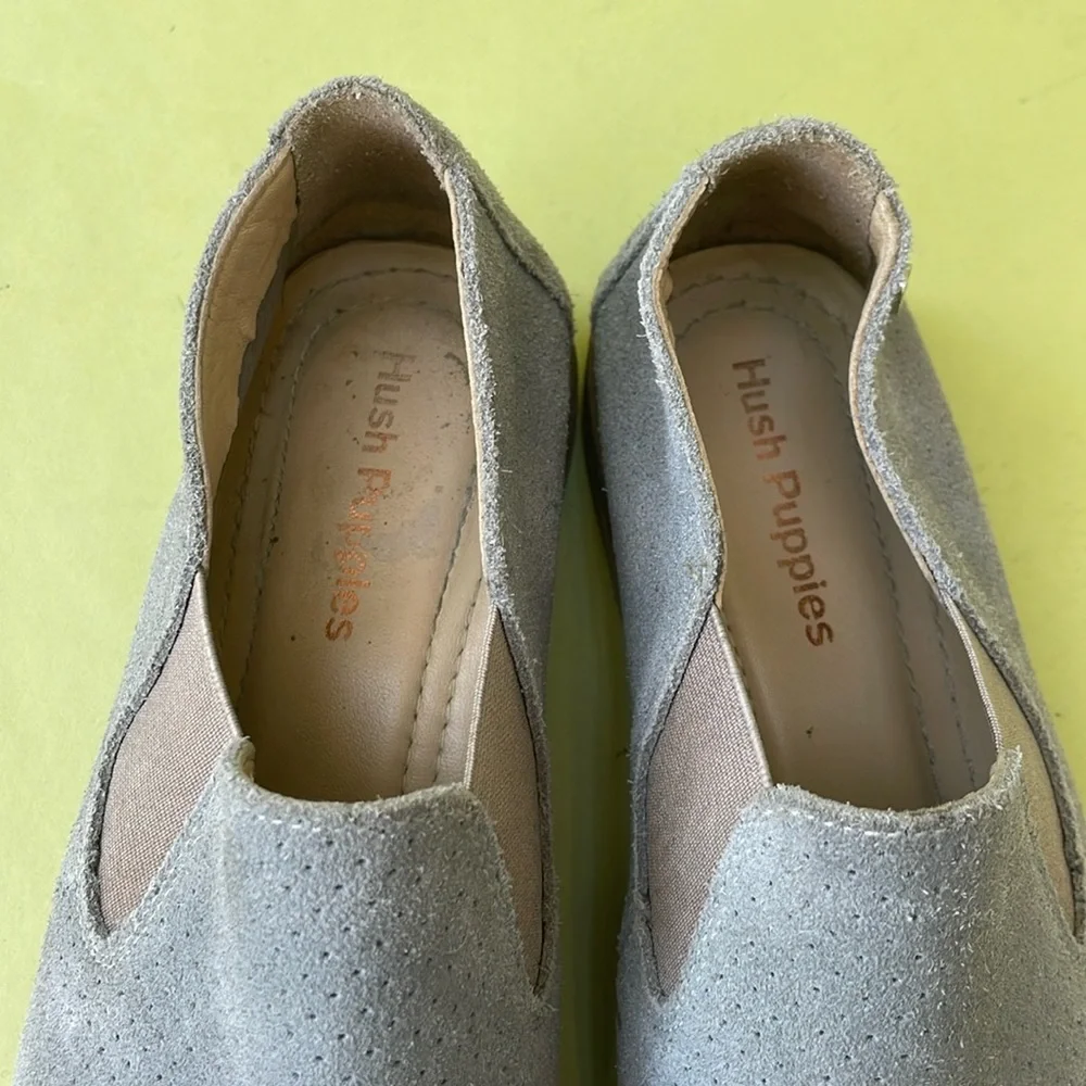 Hush Puppies Gray Suede Loafers - Picture 6 of 11